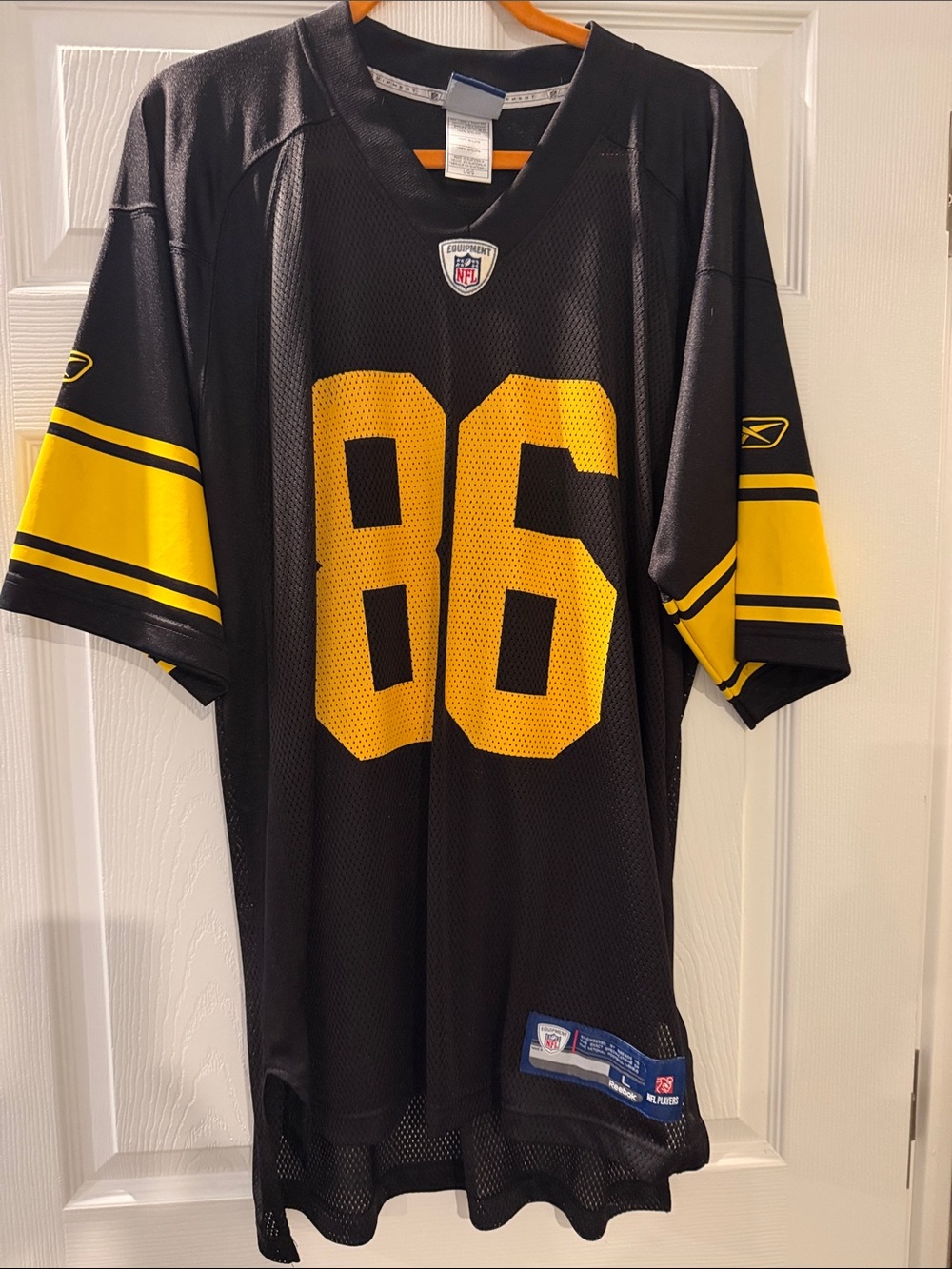 Pittsburgh Steelers NFL Black and Yellow #86 Football Jersey